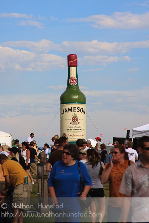 What would the Colorado Irish Festival be without a big bottle of Jameson?